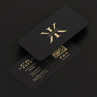 K Monogram Logo Elegant Black Modern