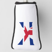 K Monogram überlagert sich auf der Flagge eines Un Golf Headcover (Rotieren 90)
