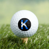 K Monogram überlagert sich auf der schottischen Fl Golfball (Insitu T-Shirt)