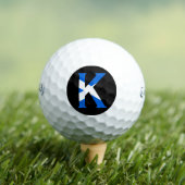 K Monogram überlagert sich auf der schottischen Fl Golfball (Insitu T-Shirt)