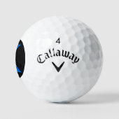 K Monogram überlagert sich auf der schottischen Fl Golfball (Logo)