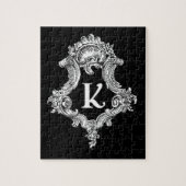 K Monogramm-Initiale Puzzle (Vertikal)