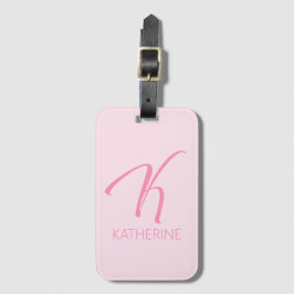 K Monogramm Personalisiert Gepäckanhänger