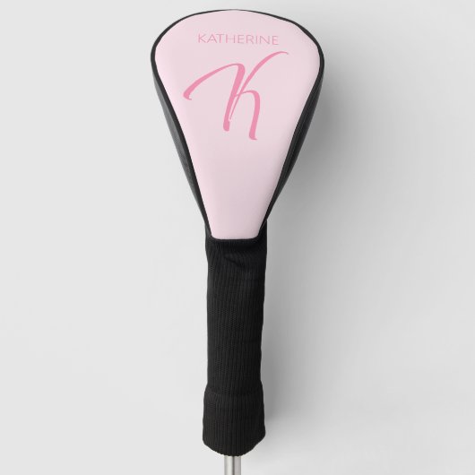 K Monogramm Personalisiert Golf Headcover (Vorderseite)