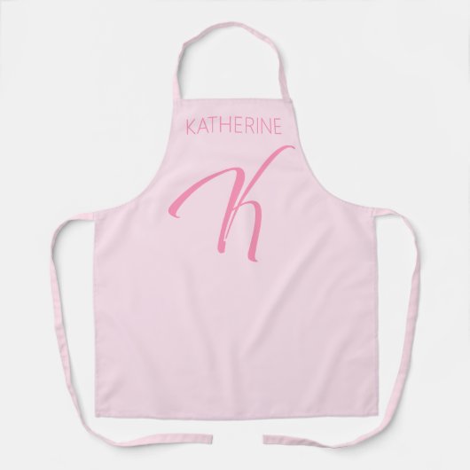 K Monogramm Personalisiert Schürze (Vorderseite)