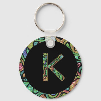 K Monogramm Schlüsselanhänger