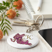 K Monogramm Schlüsselanhänger (Seite)