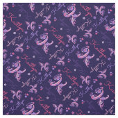 K Monogramm und personalisierter Name Kaitlyn Stof Stoff (Muster)