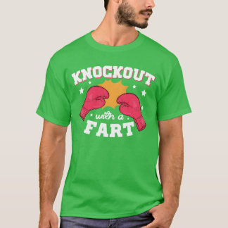 K.O. mit einem Furz Kampfsport Boer Handschuhe fam T-Shirt