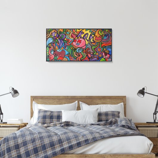 K.O. Von Squid Fear City (2.5) Leinwanddruck (Insitu (Schlafzimmer))
