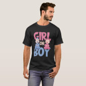 K Or Blue Py Pregnancy Or Gender Reveal T-Shirt (Vorne ganz)