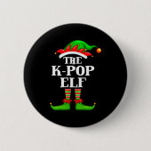 K-p Elf Matching Family Group Christmas Party Pyja Button (Vorderseite)