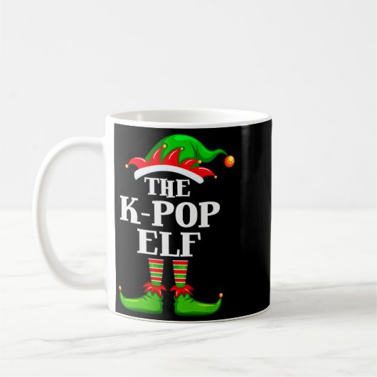 K-p Elf Matching Family Group Christmas Party Pyja Kaffeetasse (Links)