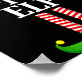 K-p Elf Matching Family Group Christmas Party Pyja Poster (Ecke)