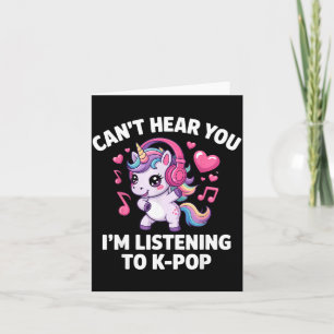K-p Kann dich nicht hören Ich höre K-p K P Kawaii Karte