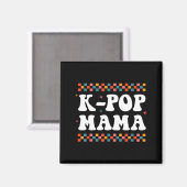 K-p Mama Cute Funny K-p Music Drama Korean Mom Wom Magnet (Vorderseite/Rückseite)