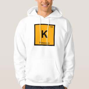 K - Periodisches Tabellensymbol der Kaliumchemie Hoodie
