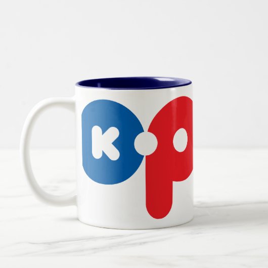 K-POP 01 ZWEIFARBIGE TASSE (Links)