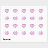 K-Pop 3D Heart Quadratischer Aufkleber (Blatt)