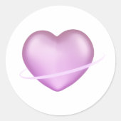 K-Pop 3D Heart Runder Aufkleber (Vorderseite)