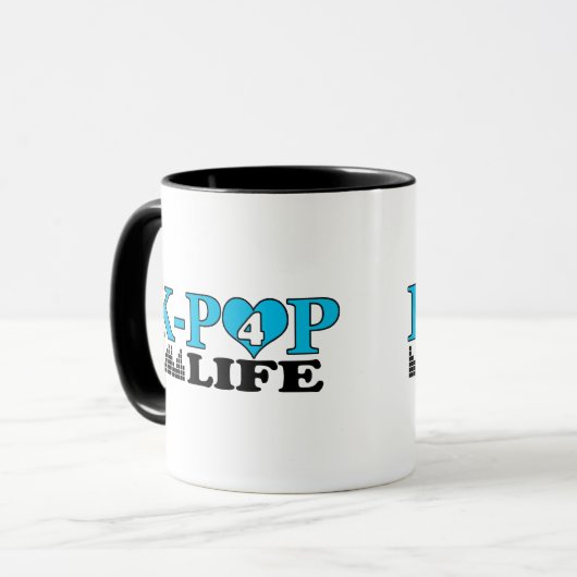 K-POP 4 LEBEN TASSE (Vorderseite Links)