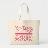 K-POP Addict Jumbo Stoffbeutel (Vorne)