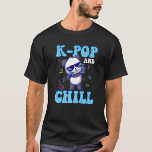 K Pop and Chill Niedlich Panda Korea Music Fans Gi T-Shirt