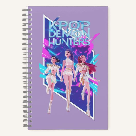 K-Pop Anime Idol Group Spiral Notebook Notizblock (Vorderseite)