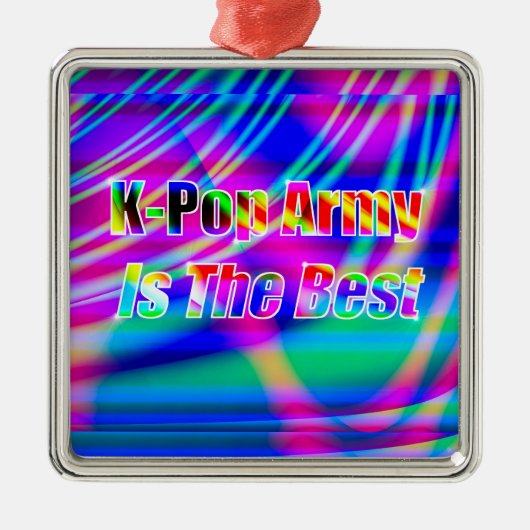K-Pop Art Ornament Aus Metall (Vorne)