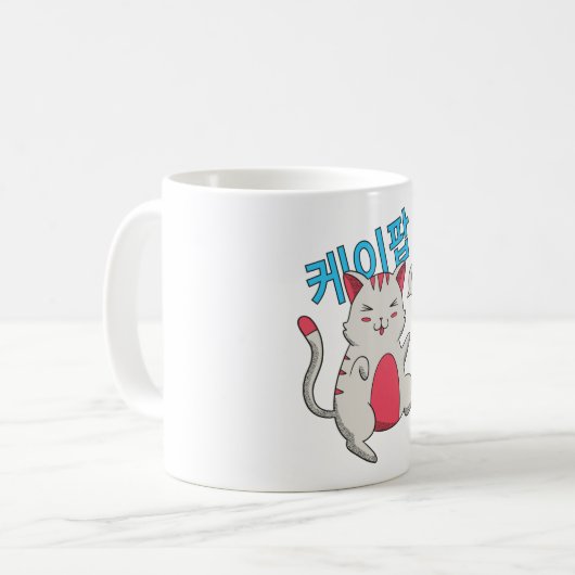 K-Pop Cat Kaffeetasse (Vorderseite Links)