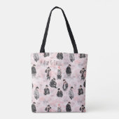 K-Pop & Chill Aesthetic Silhouette Minimalist  Tasche (Rückseite)