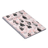 K-Pop & Chill Minimalist Silhouette Aesthetic Notizblock (Rechte Seite)