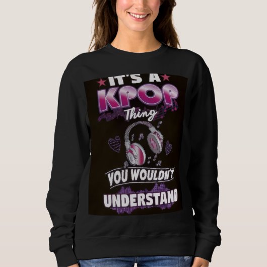 K-Pop Damen  Sweatshirt (Vorderseite)