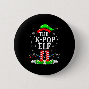 K-Pop-Elf-Weihnachten-Familien-Gruppen-Xmas-Pyjama Button