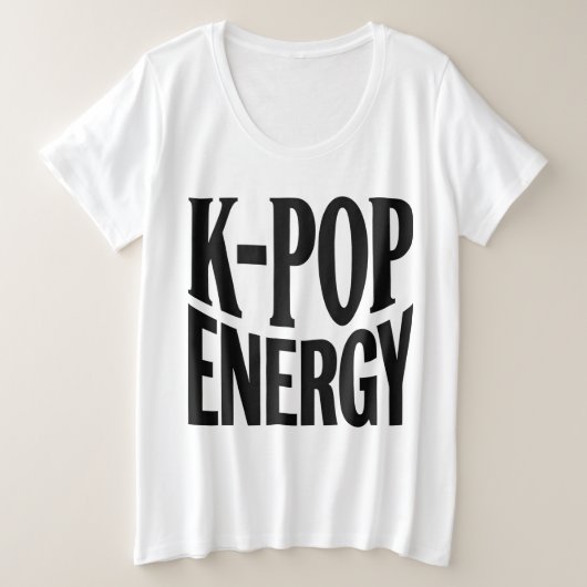 K-POP Energy Bold Statement T-Shirt (Design vorne)