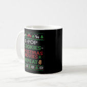 K-Pop Fan South Korean Pop Music Lover Ugly Christ Kaffeetasse (Vorderseite Links)