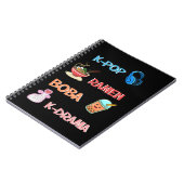 K-Pop Fashion für Fans von koreanischem K-Drama & Notizblock (Linke Seite)