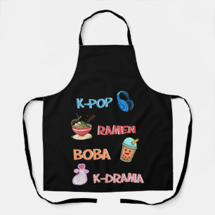 K-Pop Fashion für Fans von koreanischem K-Drama &  Schürze