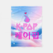 K-Pop Finger Heart: Zeige deine Liebe Fleecedecke (Vorderseite)