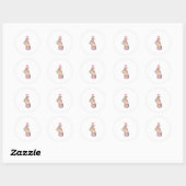 K-Pop Fingerherz - Süßes rosa ästhetisches Sticker (Blatt)