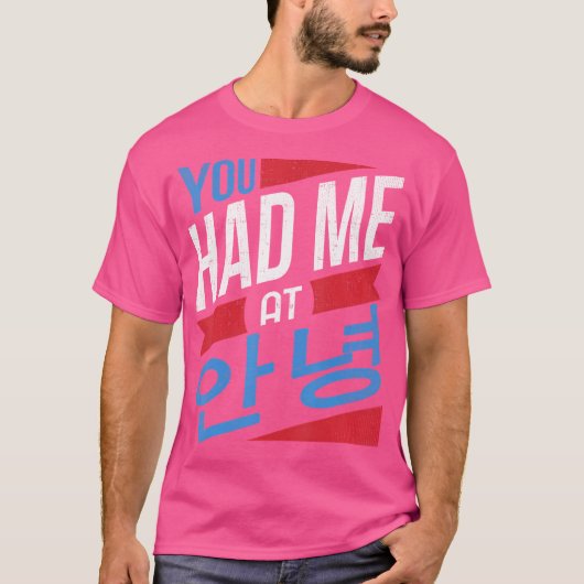 K-Pop For ns You Had Me At Annyeong Funny T-Shirt (Vorderseite)