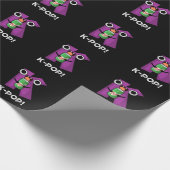 K-Pop Funny Music Soda Pop Pun Dark BG Geschenkpapier (Ecke)