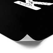 K-Pop Funny Music Soda Pop Pun Dark BG Poster (Ecke)