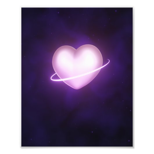 K-Pop Galaxy Heart Fotodruck (Vorne)