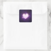K-Pop Galaxy Heart Quadratischer Aufkleber (Tasche)