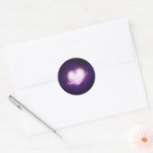 K-Pop Galaxy Heart Runder Aufkleber (Umschlag)