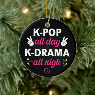 K-Pop Ganztägig K-Drama ganz Nigh, koreanischer Mu Keramik Ornament