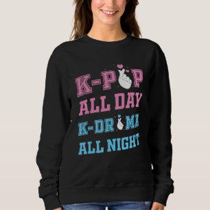 K Pop Ganztägiges K Drama Ganze Nacht K Pop Korean Sweatshirt