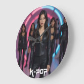 K-POP GROßE WANDUHR (Winkel)