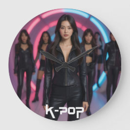 K-POP GROßE WANDUHR